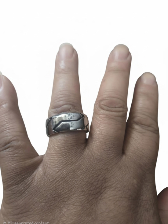 David Yurman Other - David Yurman Polished Silver-Tone Men's Band Ring Cairo collection size8